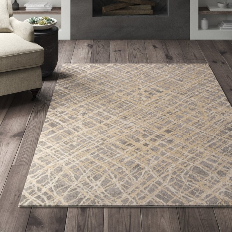 Greyleigh™ Bridgeton Abstract Charcoal/Taupe Area Rug & Reviews Wayfair